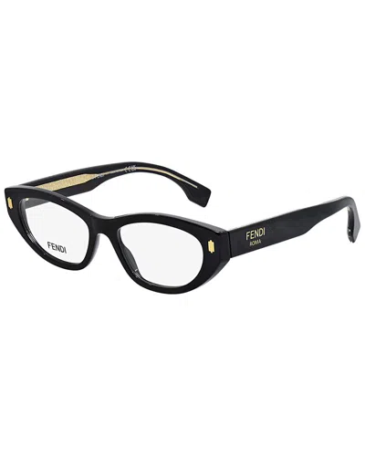 Fendi Women's Roma 53mm Optical Frames In Black