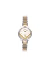 Fendi Women's Run Away 28mm Ion-plated Yellow Gold & Stainless Steel Round Quartz Watch In Multi