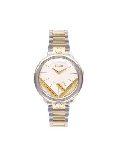 Fendi Women's Run Away 36mm Ion-plated Yellow Gold & Stainless Steel Round Quartz Watch In Multi