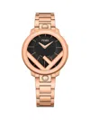 Fendi 36mm Iprg Blk Dial Rsg Bra In Black