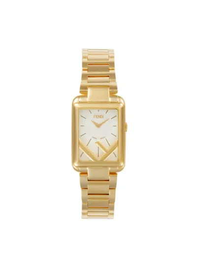 Fendi Women's Run Away Ip Goldtone Stainless Steel Bracelet Watch/22.5mm