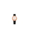 Fendi Women's Run Away Ip Rose Goldplated Stainless Steel Leather Watch In Rose Goldtone