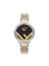 Fendi Women's Run Away Two-tone Stainelss Steel Bracelet Watch/36mm In Multi