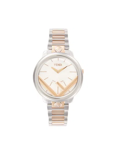 Fendi Women's Run Away Two-tone Stainless Steel Bracelet Watch/36mm In Two Tone