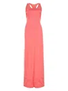 Fendi Satin Belted Long Dress