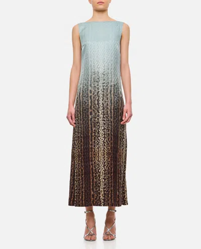 Fendi Women Shaded Midi Dress In Brown