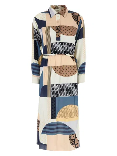 FENDI WOMEN'S SILK DRESS