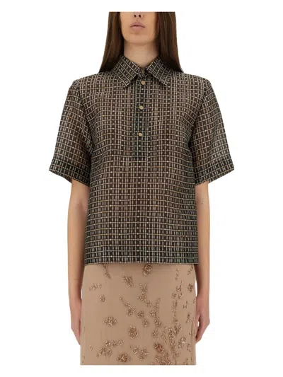 Fendi Women's Silk Net Shirt
