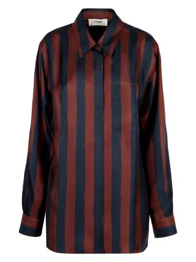 FENDI WOMEN'S SILK SHIRT