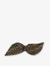 Fendi Women Silk Twill Hair Clip With Ff Motif