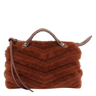 Fendi Women Small By The Way Selleria Handbag In Brown