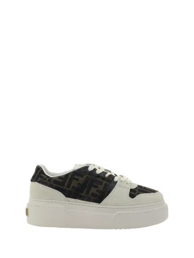Fendi Women Sneakers In Brown