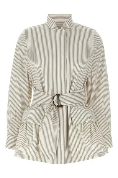 FENDI FENDI WOMEN STRIPED BLOUSON