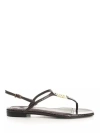 Fendi Ffoldo Python Leather Sandals With Adjustable Ankle Strap In Multi