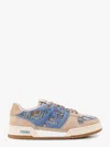 Fendi Women Suede Sneakers With Ff Inserts In Blue