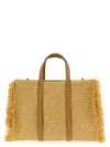 Fendi Chic Fringe Tote Bag With Geometric Pattern