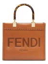Fendi Sunshine Small Leather Handbag In Multi