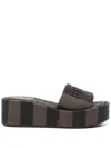 Fendi Women Sunshine Flatform Sandals In Multi