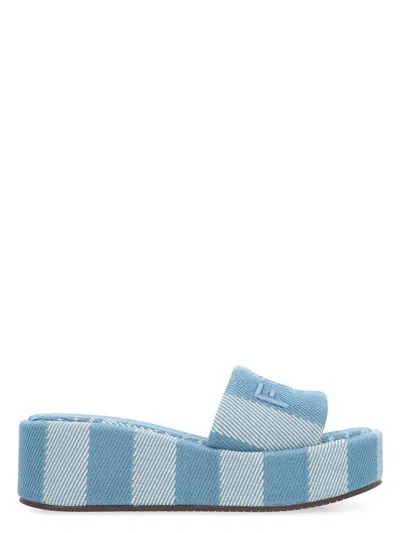FENDI WOMEN'S SUNSHINE SLIDE