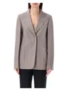 Fendi Tailored Deconstructed Jacket In Ash Grey