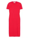 Fendi Ff Cotton And Viscose Fitted Midi Dress
