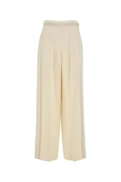 FENDI FENDI WOMEN IVORY WOOL BLEND PANT