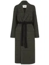 Fendi Wrap Type Cocoon Coat In Green