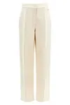 Fendi Women Two-tone Denim Jeans In White