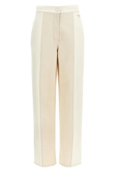 FENDI FENDI WOMEN TWO-TONE DENIM JEANS
