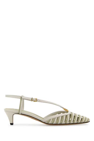 Fendi Women Two-tone Leather Ffold Pumps