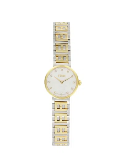 Fendi Women's Two-tone Stainless Steel Bracelet Watch/19mm In Two Tone