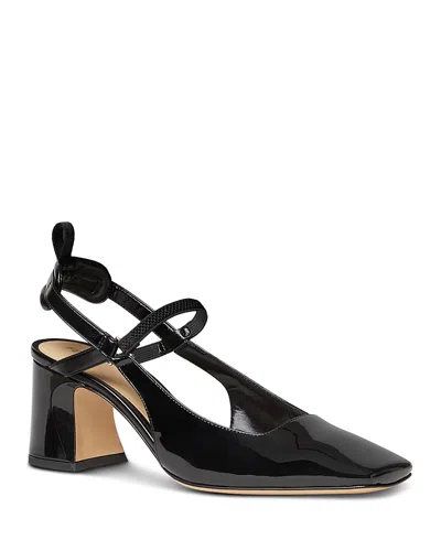 Fendi Women's Vernice Leather Slingback Pumps In Black