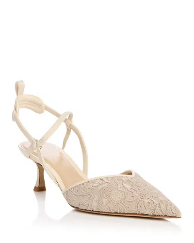 Fendi Women's Very Colibri Slingback Pumps In Neutral