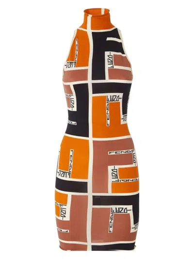FENDI WOMEN'S VISCOSE BLEND DRESS