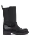 Fendi Black Leather Boots In Black
