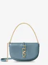 Fendi Women Wallet On Chain Graphy Leather Crossbody Bag In Multi