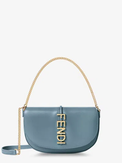 Fendi Women Wallet On Chain Graphy Leather Crossbody Bag In Multi