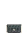 Fendi Women Wallet On Chain In Gray