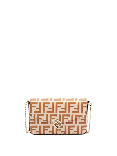 Fendi Women Wallet On Chain In Multi