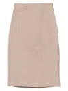 Fendi Linen Midi Skirt