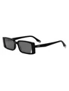 Fendi Way 53mm Rectangular Sunglasses In Black