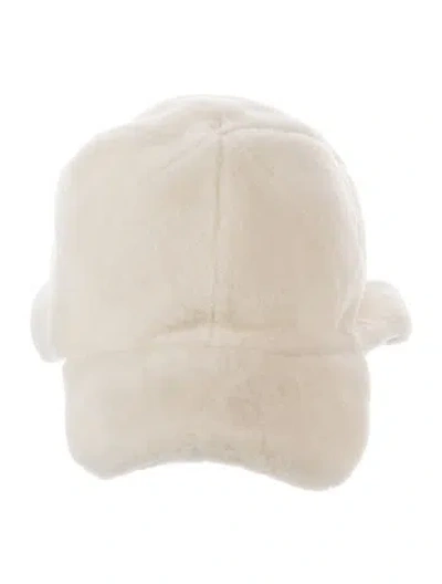 Pre-owned Fendi Women's White Wool  Baseball Cap