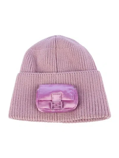 Pre-owned Fendi Women's Winter Beanie In Purple