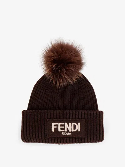 FENDI FENDI WOMEN WOOL BEANIE HAT