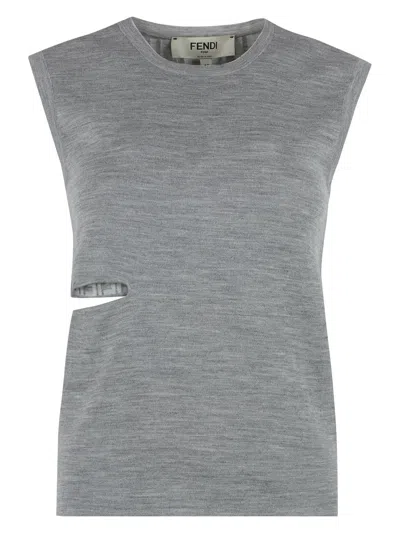 FENDI WOMEN'S WOOL BLEND TOP