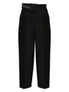 Fendi "kid Mohair Carrot Fit Pants In Black