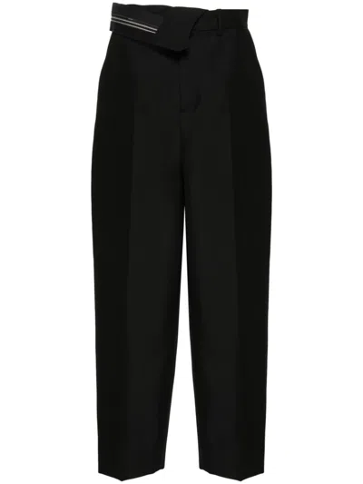 Fendi Women Wool Trousers In Black