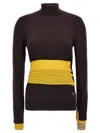 Fendi Women Wool Turtle-neck Sweater In Purple