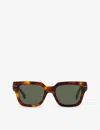 Fendi Womens Yellow Fe40078i Irregular-frame Tortoiseshell Acetate Sunglasses In Yellow