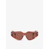 Fendi Womens Pink Fe40163u Cat-eye Acetate Sunglasses In Pink
